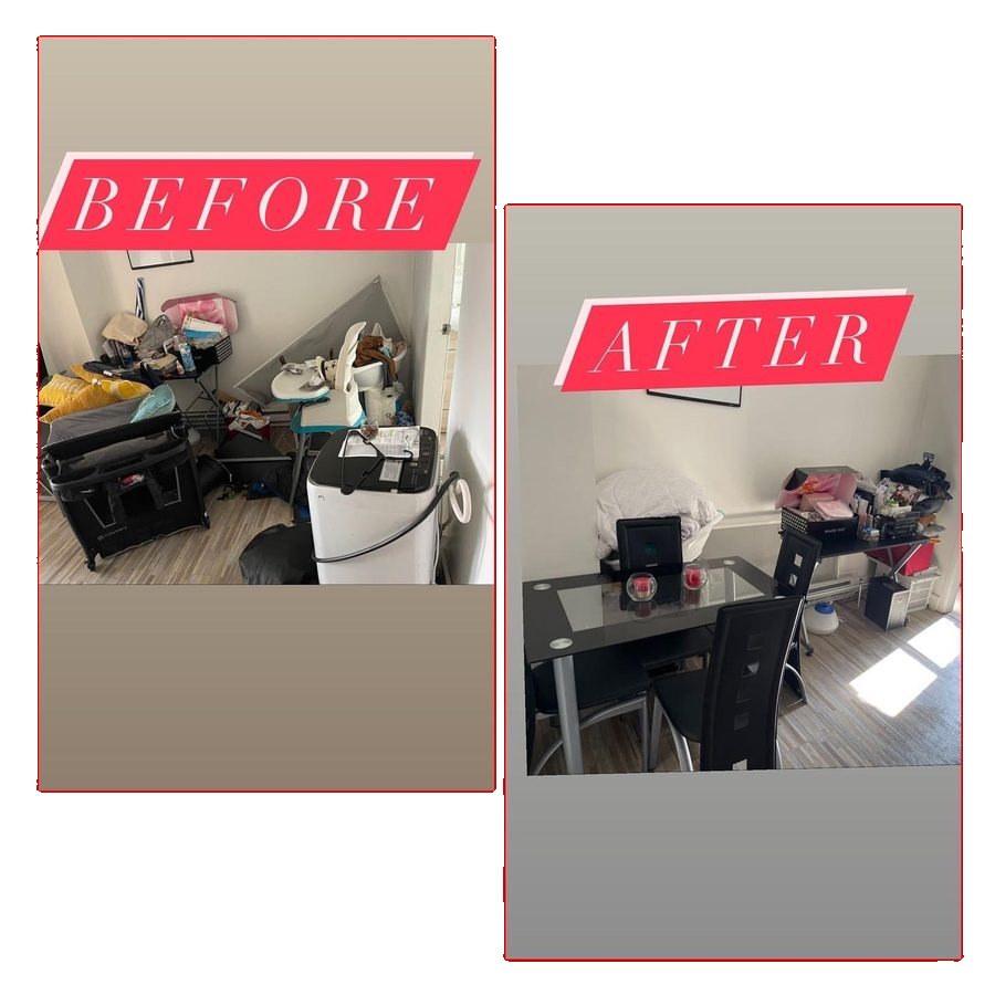 Dining area cleaning before and after - Hazleton PA